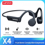 Lenovo X4 True Bone Conduction k&otilde;rvaklappide juhtmeta BT5.0 peakomplekt IP56 veekindel/heli privaatsuskaitse/360 must