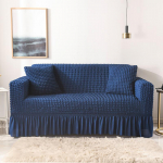 &Uuml;hev&auml;rvilised kaasaegne kvaliteetne euro Jacquard venivad elastsed diivanikatted nurgadiivanile 1/2/3/4 sektsioondiivani kate elutuppa 1 Seater/90*140cm tumesinine v&auml;rv