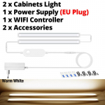 Tuya Smart LED-kapi valgustid 30/40/50cm 12V Wifi K&ouml;&ouml;k Seinalamp Toru Magamistoa K&ouml;&ouml;k Kapi Valgustus T&ouml;&ouml; Alexa ja Google Home'iga EL pistikuga 40cm