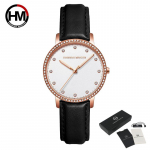 Tippbr&auml;ndi Luksuslikud Rose Gold Diamond Business K&auml;ekellad Naiste Mood Kvarts Veekindlad Rhinestones Kellad