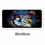 80x30 cm suur m&auml;nguhiirepadi lukustusserv Anime arvuti kummist hiirematt JOJO Bizarre Adventure jaoks 31,49x11,81 L