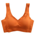 Flarixa Tube Top Ice Silk Jahutuspesu &Otilde;mblusteta aluspesu Naiste Push Up rinnahoidja P&otilde;rutuskindel spordirinnahoidja joogavest naistele BigSize XL roosa