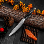 5'' 67 kihiline Damaskuse terasest kokanuga k&ouml;&ouml;ginoad Puuvilja viilutamise l&otilde;ikamisnuga l&otilde;ikur