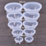 Silikoonist ehted Globe Sphere Vorm Vaigust helmeste tegemine Orb Epoxy Ball DIY 20-60mm DIY Ehted Aksessuaarid 60mm