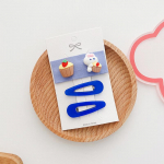 3 tk/komplekt Baby Girls Bow Juuksen&otilde;elad Juukseklambrid T&uuml;drukutele Lilledega peakate Laste Printsessi Peakatted