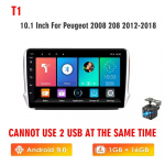 Icreative 2 dini autoraadio Peugeot 2008 208 multimeediumis&uuml;steemile 2012&ndash;2018 GPS-navigatsioon Androidi autoraadio WIFI FM Carplay
