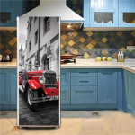 Lillelind 3D kleebis k&uuml;lmkapile veekindel k&ouml;&ouml;gi tapeet m&ouml;&ouml;bli kaunistus plakat ukse seinamaal k&uuml;lmkapi kaane kleebised 60x180cm(1 pcs)
