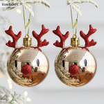2 TK P&otilde;dra j&otilde;ulupallid Kaunistused J&otilde;ulupuu rippuv ripats J&otilde;ulukaunistused Kodu uusaastapeoks Navidad 2PCS-8*5CM kuld