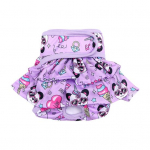 Cartoon Print Lemmikloomap&uuml;ksid Peen t&ouml;&ouml;, kindlalt fikseeritud tilkumisvastane kutsika aluspesu m&auml;hkmep&uuml;ksid XS lilla