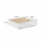 Lauaarvuti failisalve korraldaja A4 dokumendipaberi korraldaja, plastikust raamaturiiul, hoidik Kontori kirjatarvete hoiukarp 1pc valge