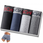 BONITOS 4tk Bokserid &uuml;hev&auml;rvilised seksikad meeste alusp&uuml;ksid puuvillased meeste alusp&uuml;ksid L