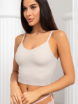 ISSA Plus &otilde;mblusteta Cami top S beež