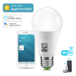 Scan Homekit QR Code Connect WiFi Nutipirn RGB E27 9W LED Lamp Rakenduse Juhtimine T&ouml;&ouml; Apple Home Kit Siri Alexa Google Home
