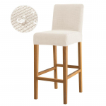 Veekindel baaritooli kate L&uuml;hike selja venivad toolikatted Eemaldatavad pestavad kriimustusvastased m&auml;&auml;rdumisevastased kodukaunistused istmekaitsed 1pc valge