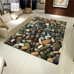 3D kivist suur vaip elutuppa V&auml;rviline munakivist tr&uuml;kitud flanellist k&auml;snvaip magamistoa jaoks k&ouml;&ouml;gimatt libisemisvastane vannituba 160x200cm 1pcs