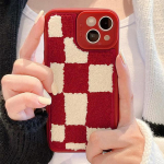 Jaapan Korea talvine pl&uuml;&uuml;stikandiga malelaua mustriga telefoni&uuml;mbris iPhone 14 13 12 11 Pro Max X Xr Xs p&otilde;rutuskindel kate For iPhone 11