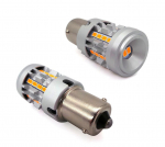 2 szt żar&oacute;wka LED PY21W, BAU15S 12-24V bez błędu pomarańczowa 100% CANBUS
