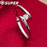 925 h&otilde;bedast lihtsad AAA tsirkoonist s&otilde;rmuse ehted 8#