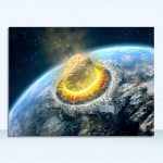 Prinsi universumi Maa meteoriidist seinapildid elutoa kaunistamiseks Galaxy Stars Astronaut Planet Hole Kosmose plakatid ja 21x30 No Frame
