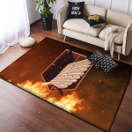 Anime Attack on Titan libisemiskindlad vaibad Suured elutoa vaibad Mugavad vaibad Pehme p&otilde;randamattide vaibad magamistoas 80cm x 120cm