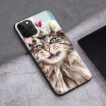 T145 Pet Maine Coon Cat Case iPhone 13 12 Mini 11 Pro XS Max XR X 8 7 6 6S Plus 5 5S SE 2020 jaoks iPhone 5 5s
