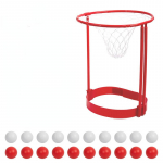 Head Hoop korvpalli peom&auml;ng lastele ja t&auml;iskasvanutele karnevalim&auml;ng Reguleeritav korvv&otilde;rkpeapael 20 palliga karnevali osa jaoks 1pc basket hoop +20 balls