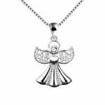 Aksessuaar S925 Sterling Silver Angel Wings Ripats Mood Peen tsirkoonist Wings Kaelakee