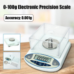 100x0,001g 1mg digitaalne LCD mini-kaasaskantav elektrooniline ehete kaal Laboratoorse anal&uuml;&uuml;tiline kaal