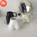 Hi Ins Fun Ass Creative keraamiline kohvikruus valge