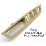 T&auml;iustatud siseukse k&auml;etoe paneeli uksek&auml;epide koos nahast v&auml;liskattega asendusega BMW X5 X6 E70 E71 E72 jaoks Beige LHD Armrest
