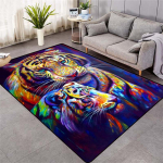 Moodne tiigrimustriga vaip p&otilde;randal 3D loomade prinditud suur vaip elutuba pehme vannitoamatt Absorb libisemisvastane 40x120cm