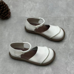 Johnature Retro k&auml;sitsi valmistatud ehtsast nahast sandaalid vabaaja mitmek&uuml;lgsed, mugavad pehme tallaga naiste kingad 38 beež