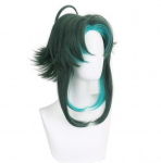 Anime 45 cm Cosplay parukas kuum m&auml;ng Genshin Impact Xiao parukas eelstiilis k&otilde;rge temperatuuritaluvus Deemonite vallutaja parukad 42-45cm roheline