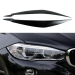 for BMW E71 X6 2008-2015 E70 X5M 2006-2013 Headlights Eyebrow Eyelid Trim Cover Sticker beež