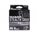 Seaguar PE Line R18 Seabass 150m Suurus 1 19lb Stealth Grey (8252) hall v&auml;rv