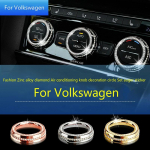 Tsingisulamist teemant kliimaseadme nupu dekoratiivr&otilde;ngas Volkswagen Passat Golf spiraalkleebis kuld