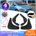 4x jaoks Citroen Grand C4 Picasso MK1 2007-2013 Poritiib eesmised tagumised porilauad Pritsmekaitsed Pritsmevastane rattakaitse