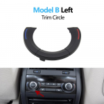 Auto kliimaseade tagumise vahelduvvoolu l&uuml;liti nupu paneeli juhtraami katte trimm BMW 5 6 7 X5 X6 seeria F10 F11 F06 F07 F01 F02 jaoks Modle B Left