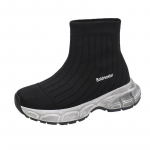 Elastsed sokid kingad Naiste saapad 2023. aasta s&uuml;gis Flyknit k&otilde;rged kingad Moodsad sokid, naine 35 must