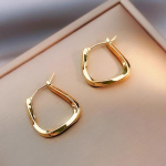 Uued Korea metallist ruudukujulised k&otilde;rvar&otilde;ngad naistele Mood armsad kullast h&otilde;bedav&auml;rvi punk v&otilde;lu minimalistlikud ehted kuld