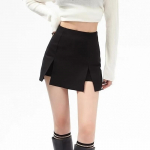 Seksikad l&otilde;hestatud seelikud naistele, mustad, moodsad bodycon-ins. Sobivad t&auml;navar&otilde;ivad, naiste suvised as&uuml;mmeetrilised mini-seksikas korea Y2k S must