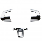 ABS Chrome rooliratta katte kleebise &uuml;mbris Volkswagen VW GOLF 6 MK6 POLO JETTA MK5 MK6 Bora autode kujundamise tarvikud valge