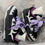 Trend segav&auml;rvidega Shark vabaajajalatsid Meeste spordijalatsid Naiste madalad tossud 36 lilla/must