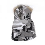 Moodne prantsuse buldogi lemmiklooma sulejope mantel kaelarihmaga koerte talveriided v&auml;ikestele keskmistele koertele Mascotas kutsika kassi riided M kamuflaaž