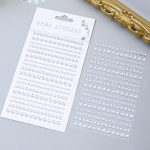 N&auml;o silmad peomeik Akr&uuml;&uuml;l Teemantkivist kleebis Isekleepuv s&auml;rav kristall DIY Big Small Mix n&auml;okaunistuse kleebis