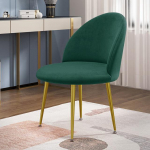 Velvet Duckbill tooli kate 1 / 2 / 4 / 6 tk kumerad seljatoed tooli katted madala seljatoega istme kate Hotelli baari kontori sisekujundus 2 Pcs roheline