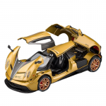 1/22 Scale Huayra Dinastia Supercar Diecast automudeli m&auml;nguasi, tagasit&otilde;mmatav s&otilde;iduk heli ja valgusega lastele v&auml;ikelastele poistele t&uuml;drukutele m&otilde;eldud kingituste kollektsioon 1/22-20x9.8x5cm kuld