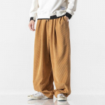 Corduroy meeste haaremip&uuml;ksid vabaaja t&auml;navar&otilde;ivad, pikad p&uuml;ksid, lahtised dressip&uuml;ksid, vintage, laia s&auml;&auml;rega hip-hop p&uuml;ksid 4XL khaki