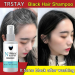 Polygonum Multiflorum White Hair Blackening Shampoo White Hair Care V&auml;rvitud mustade juuste taimeessentsiga &scaron;ampoon 5ml