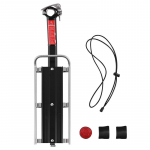 Jalgratta kiirkinnitusega kandur, ratsutamisvarustus Maastikuratta sabaraam Jalgratta alumiiniumsulamist tagumine riiul must